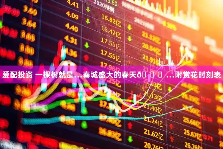 爱配投资 一棵树就是…春城盛大的春天💜…附赏花时刻表